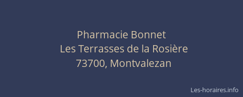 Pharmacie Bonnet