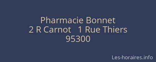 Pharmacie Bonnet