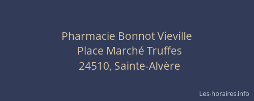 Pharmacie Bonnot Vieville