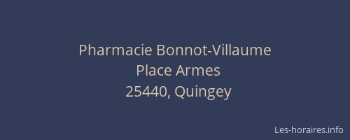 Pharmacie Bonnot-Villaume