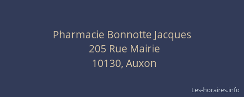 Pharmacie Bonnotte Jacques