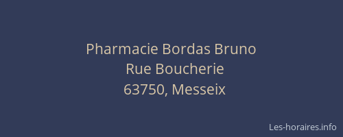 Pharmacie Bordas Bruno