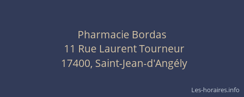 Pharmacie Bordas