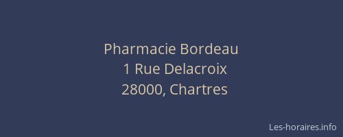 Pharmacie Bordeau