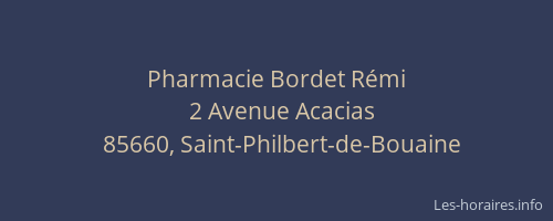 Pharmacie Bordet Rémi