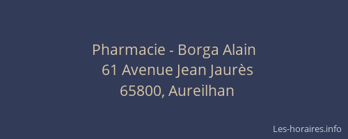 Pharmacie - Borga Alain