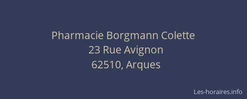 Pharmacie Borgmann Colette