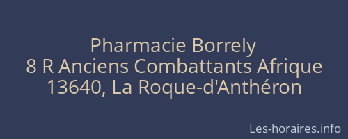 Pharmacie Borrely