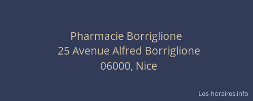 Pharmacie Borriglione