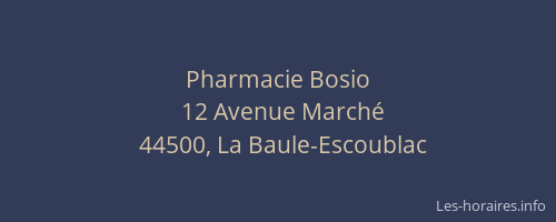 Pharmacie Bosio