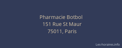 Pharmacie Botbol