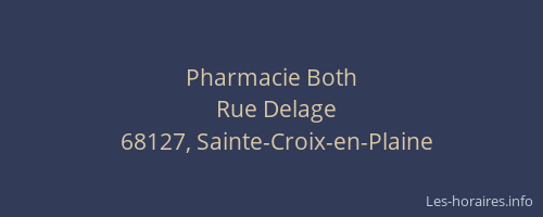 Pharmacie Both