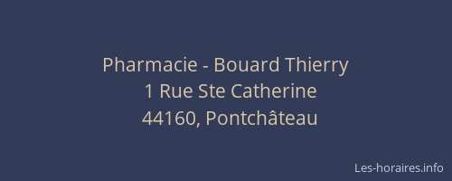Pharmacie - Bouard Thierry