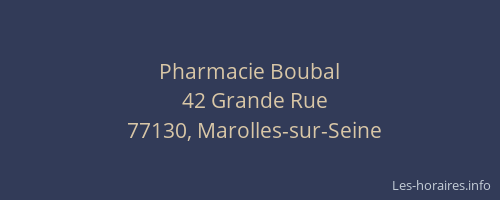 Pharmacie Boubal