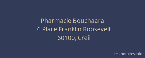 Pharmacie Bouchaara