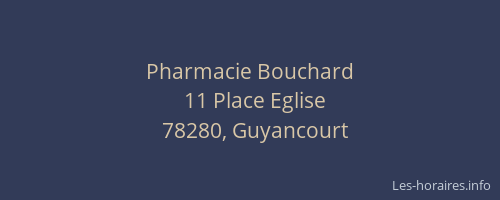 Pharmacie Bouchard
