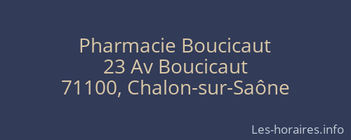 Pharmacie Boucicaut
