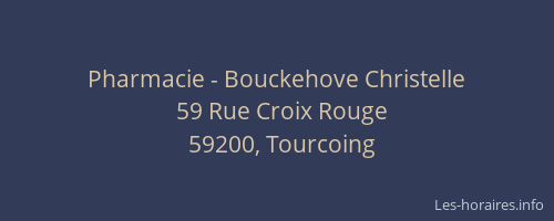 Pharmacie - Bouckehove Christelle