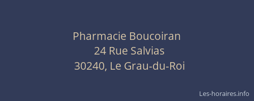 Pharmacie Boucoiran