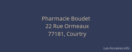 Pharmacie Boudet