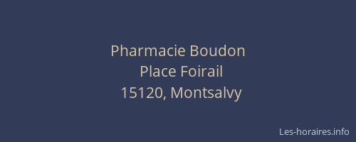 Pharmacie Boudon