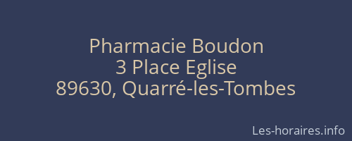 Pharmacie Boudon