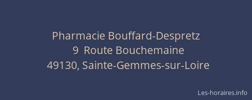 Pharmacie Bouffard-Despretz