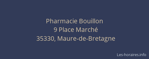 Pharmacie Bouillon
