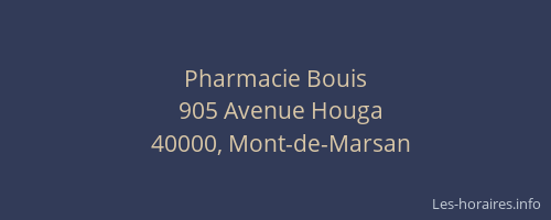 Pharmacie Bouis