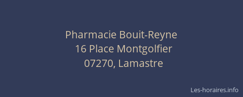 Pharmacie Bouit-Reyne