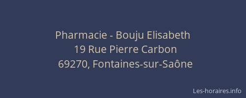 Pharmacie - Bouju Elisabeth