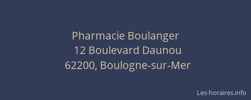 Pharmacie Boulanger