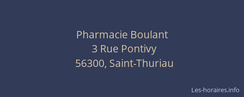 Pharmacie Boulant