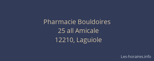 Pharmacie Bouldoires