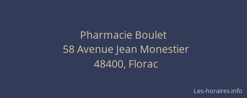 Pharmacie Boulet