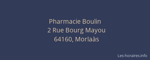 Pharmacie Boulin