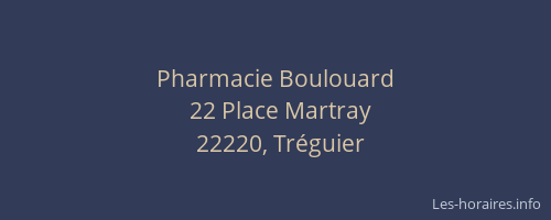 Pharmacie Boulouard