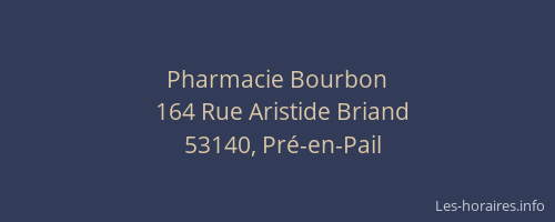 Pharmacie Bourbon