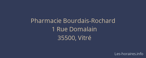 Pharmacie Bourdais-Rochard