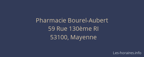 Pharmacie Bourel-Aubert