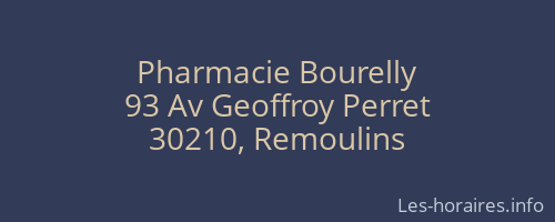 Pharmacie Bourelly