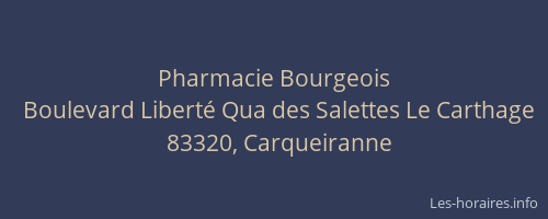 Pharmacie Bourgeois