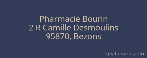 Pharmacie Bourin