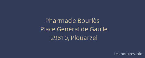 Pharmacie Bourlès