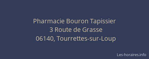 Pharmacie Bouron Tapissier