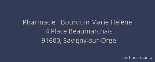 Pharmacie - Bourquin Marie Hélène