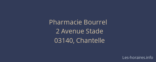 Pharmacie Bourrel
