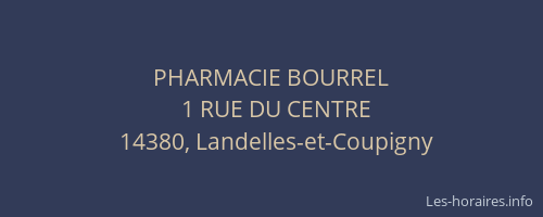 PHARMACIE BOURREL