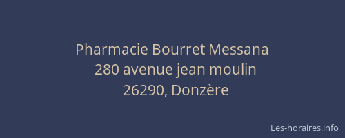 Pharmacie Bourret Messana