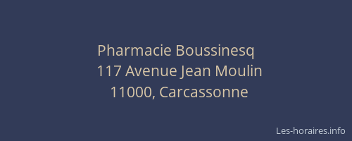 Pharmacie Boussinesq